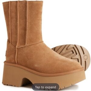 UGG Tan Suede Platform Boots